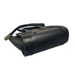 CELINE  Nano Luggage Black Leather Wing-Side Mini Handheld Crossbody Handbag Photo 3