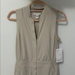 Athleta  Brooklyn Utility Jumpsuit Light Tan Photo 5