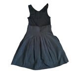 BCBG Maxazria Modal Jersey Bodice Taffeta Skirt Fit & Flare Black Combo Dress 4 Photo 4