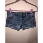 SO  Size 1 Cut Off Jean Shorts Blue Stretch Boho Beach Summer Festival Photo 3