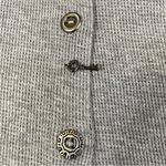 Soft Surroundings  Sydney Shirt Medium Gray Waffle Tab Sleeves Cotton 2AU91 Photo 2