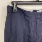Calvin Klein  Womens Navy Blue Linen Blend Ankle Pants Size 4 Career Office NWT Photo 4
