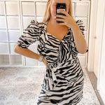 The Attico NWT  PAT ZEBRA PRINT MINI DRESS Photo 1