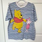 Disney Vintage 90’s POOH Winnie the Pooh Striped Shirt - LARGE Photo 0