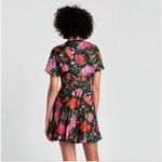 ZARA  Woman Floral Satin Mini Dress Small Photo 1