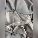 Nina  Nischelle Stunning Shimmering Silver Dress SZ 10 Photo 9