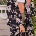 Spiritual Gangster  Black Floral Maya Kimono Photo 0