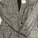 ZARA NWT  houndstooth checked oversized shoulder pad blazer xs Photo 0