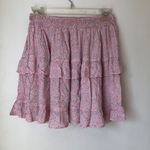 Princess Polly Susanna Pink Floral Ruffle Tier Mini Skirt 6 Photo 2