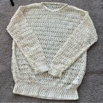 Chloé CHLOE white open knit round neck sweater Photo 10
