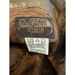 Vagrant Italia Vintage Brown Leather Women’s Pants Made in Italy Size 46 Size L Photo 5