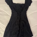 Princess Polly  Black Lace-Up Mini Dress Photo 0