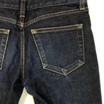 Crippen Dark Rinse Denim Slim Straight Cropped Jeans Deep Blue Size 24 Photo 12