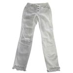 Madewell  Jeans Womens 26 White 10" High-Rise Skinny‎ Button Fly Raw Hem Step Hem Photo 1