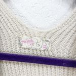 Free People Solstice Ribbed Fringe Kimono Cardigan Sweater Tan Cream One Size Photo 3