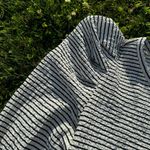 Loft Ann Taylor Striped Pleated Puff Sleeve Top Women’s Size M Long Sleeve Photo 4