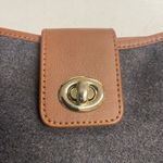 Talbots ‎ Women’s Crossbody Size 11.5X10.5 Gray & Brown Photo 4