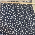 Toad & Co Chaka Organic Cotton Skirt Blue Floral Print Size S Photo 3