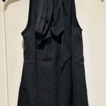 Loft Black Halter Top with Bow in Back Photo 1