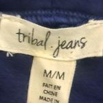NWT! Tribal Jeans Blue Embroidered Skirt M Size M Photo 1