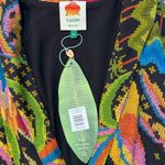 Farm Rio   Macaw Island Maxi Midi Dress Small Black 70s Parrot Tropical  Photo 17