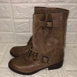 Jessica Simpson Jessica‎ Simpson Skylare Tan Leather Biker Boots Size 6M  L2601 Photo 1