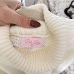 Pink Lily  white oversized knit sweater Photo 4