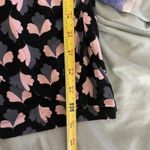 Boden Women’s Black Pink Gray Leaf Print Surplice V Photo 6
