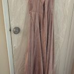 B Darlin B. Darlin V-Neck Spaghetti Strap Side Slit Satin Ball Gown Photo 2