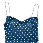 Reformation Women’s Juliette Lazuli Blue Polka Dot Slip Midi Dress Size 8 Photo 2