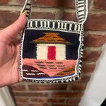 Artisan Made Hippie Boho Hand Woven Purse Wool Crossbody Bag Ecuador Aztec Photo 3