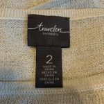 Chico's Travelers Sz Large Gold Shimmer Metallic Stretch Tunic Pullover Sweater Photo 3