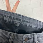 American Eagle Washed Black Curvy Mom Jeans Size 4 Long Photo 1