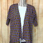 LuLaRoe  Yellow Polka Dot Casual Cardigan Cover Up Photo 0