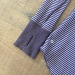 Lululemon open your heart purple striped long sleeve shirt Photo 5