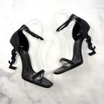Saint Laurent NEW Opyum 110 YSL Cassandre Leather Stiletto Sandal Heels Black 41 Photo 7