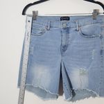 Nanette Lepore  Belle High-Rise Light Wash Denim Shorts Size 8 Photo 5