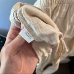 Princess Polly  Tan Tie-Front Linen Blend Romper Photo 5