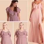 Birdy Grey  Jane Convertible Chiffon Dusty Rose Dress Sz Medium Photo 1