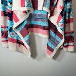 Moon Collection The Bonfire Knit Aztec Multicolor Asymmetrical Open Cardigan S Photo 3