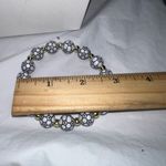 Stretch Magic 7” Acrylic Soccer‎ Ball & Silver Plated Bead Fan Bracelet White Photo 3