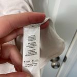 White House | Black Market White House Black Market women’s off-white silver beaded jewel stretch tank top Photo 5