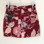 Forever 21  Floral Red mini Skirt Photo 1