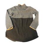 Marley Lilly Snap Button Fleece Pullover Gray Black Brown Colorblock Size XL Photo 4