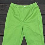 Authentic Vintage Slime Green Bernard Zins Pants Trousers Made in France Size 28 Photo 2