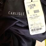 Carlisle  Double Zipper Ruched Front Slimming Dress Black 8 Photo 14