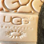 UGG  Women's Size 7 Dakota Suede Leather Slipper Black Slip On Moccasins Cozy EUC Photo 10