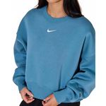 Nike Sportswear Phoenix Fleece Over-Oversized Crew-Neck Sweatshirt Blue NWT XL Photo 1