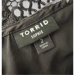 Torrid Black Satin Lace Trim Cami – Size 2 Photo 2