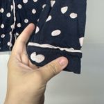 Kate Spade  New York Women's Small  (s) Polka Dot Long Sleeve Button Pajama Top Photo 4